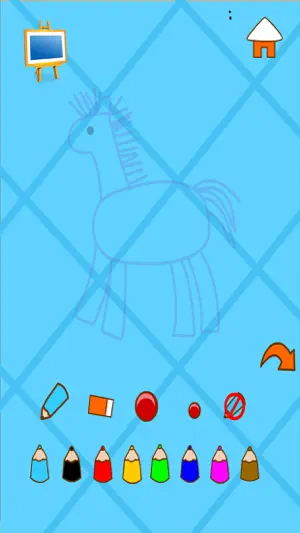 兔宝宝学简笔画-绘画涂色填色画画游戏截图1