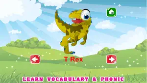 恐龙免费儿童着色书 - 词汇游戏截图4