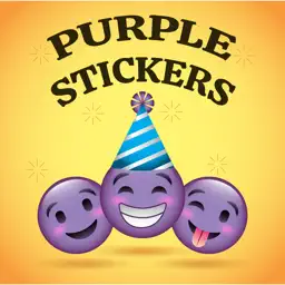 Animated Cute Purple Sticker