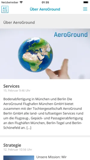AE Hub - Die AeroGround App截图1
