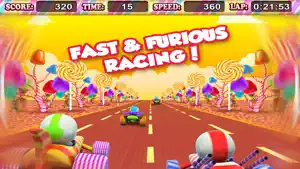 Candy Kart Racing 3D Lite - Speed Past the Opposition Edition!截图3