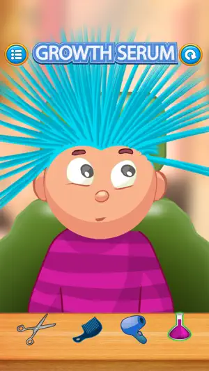 儿童游戏/疯狂发沙龙（蓝色头发）截图5
