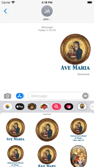 Ave Maria stickers截图2