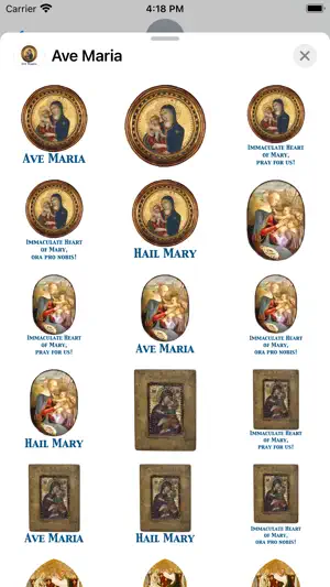 Ave Maria stickers截图3