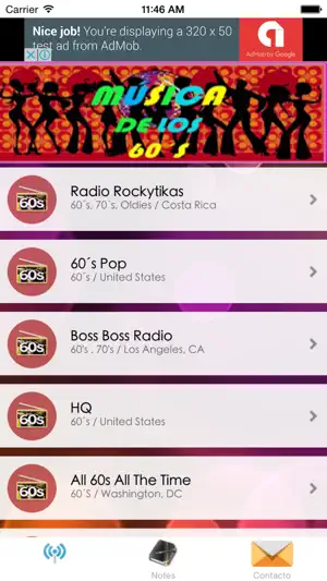 A+ 60s Music Radio - 60s Radio FM截图1