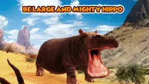 Hippo Wild Life Survival Simulator 3D截图1