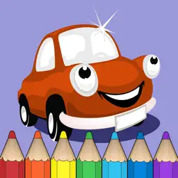 着色书 儿童汽车: 游戏，学习如何画一幅画 (Coloring book : Car)